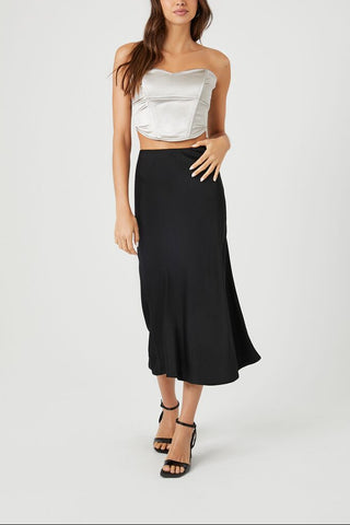 Metallic Cropped Tube Top