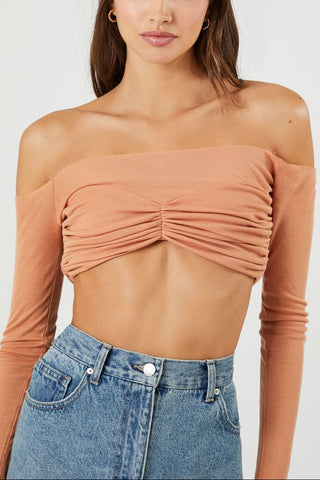 Off-the-Shoulder Crop Top