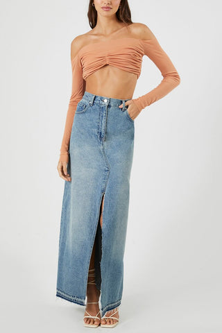 Off-the-Shoulder Crop Top