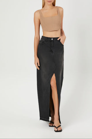 Sweater-Knit Crop Top