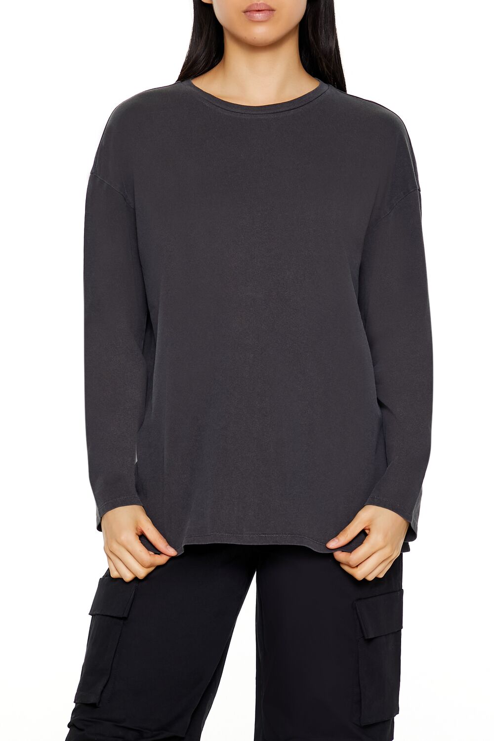  Forever 21 Oversized Drop-Sleeve Top - beige - Bonton