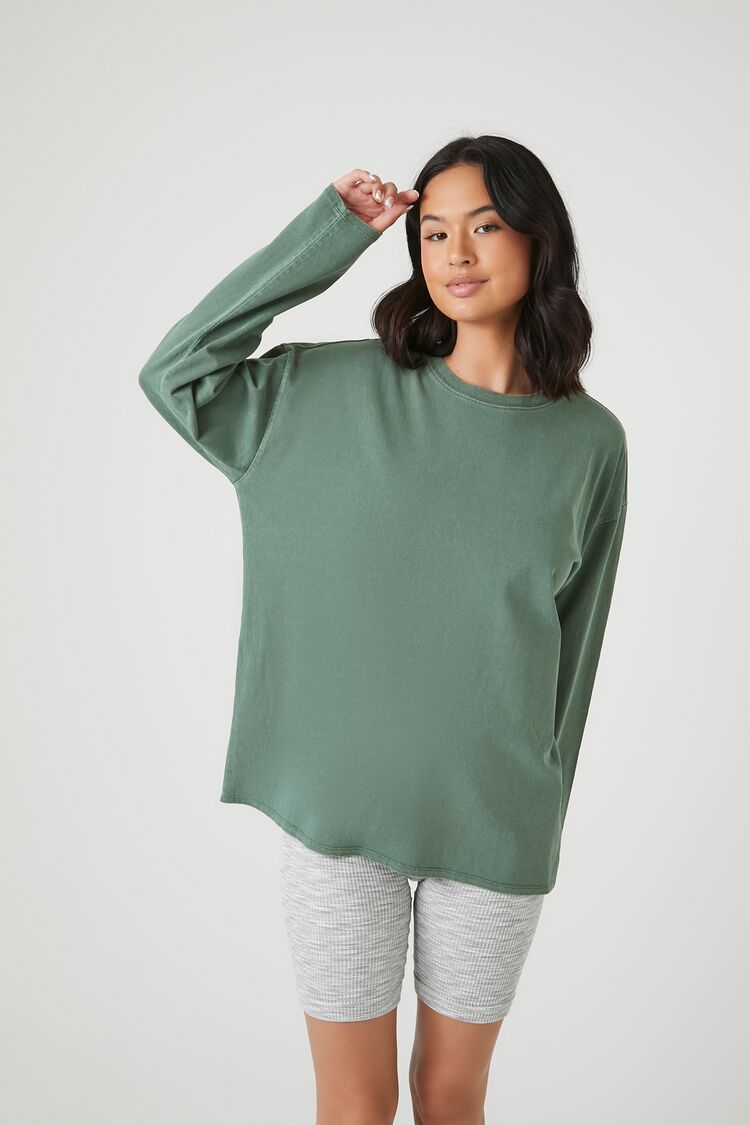  Forever 21 Oversized Drop-Sleeve Top - beige - Bonton