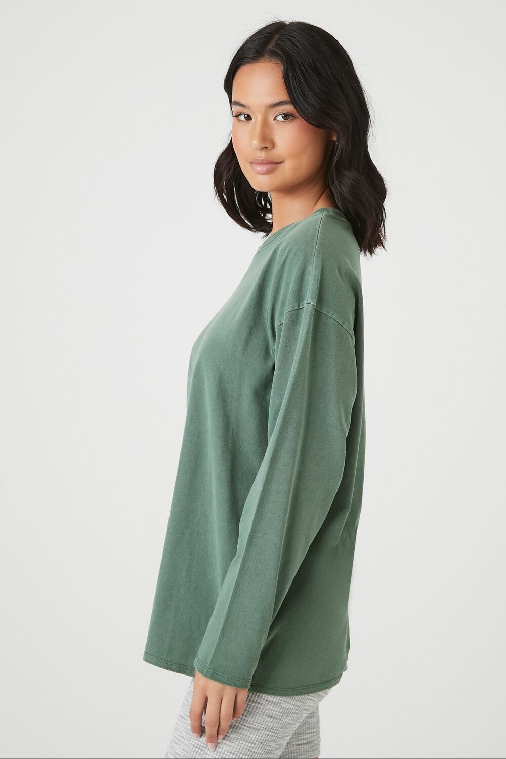  Forever 21 Oversized Drop-Sleeve Top - beige - Bonton