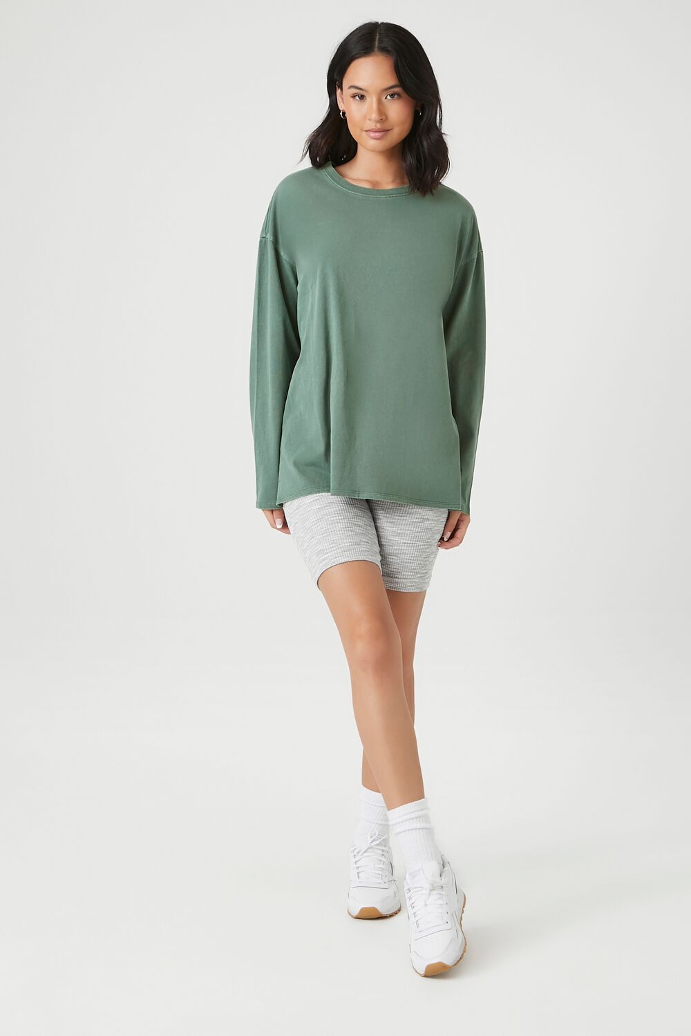  Forever 21 Oversized Drop-Sleeve Top - beige - Bonton