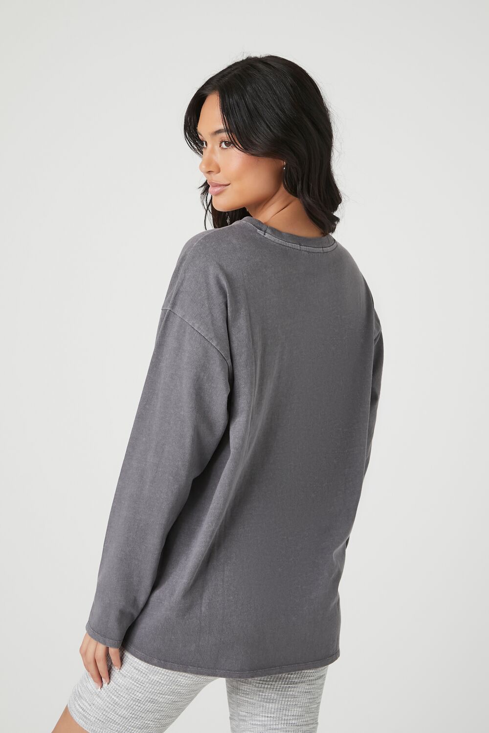  Forever 21 Oversized Drop-Sleeve Top - beige - Bonton
