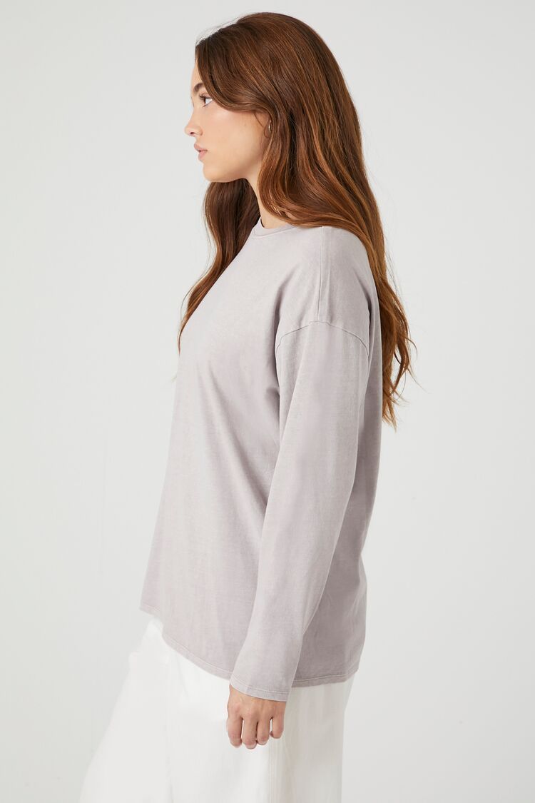  Forever 21 Oversized Drop-Sleeve Top - beige - Bonton