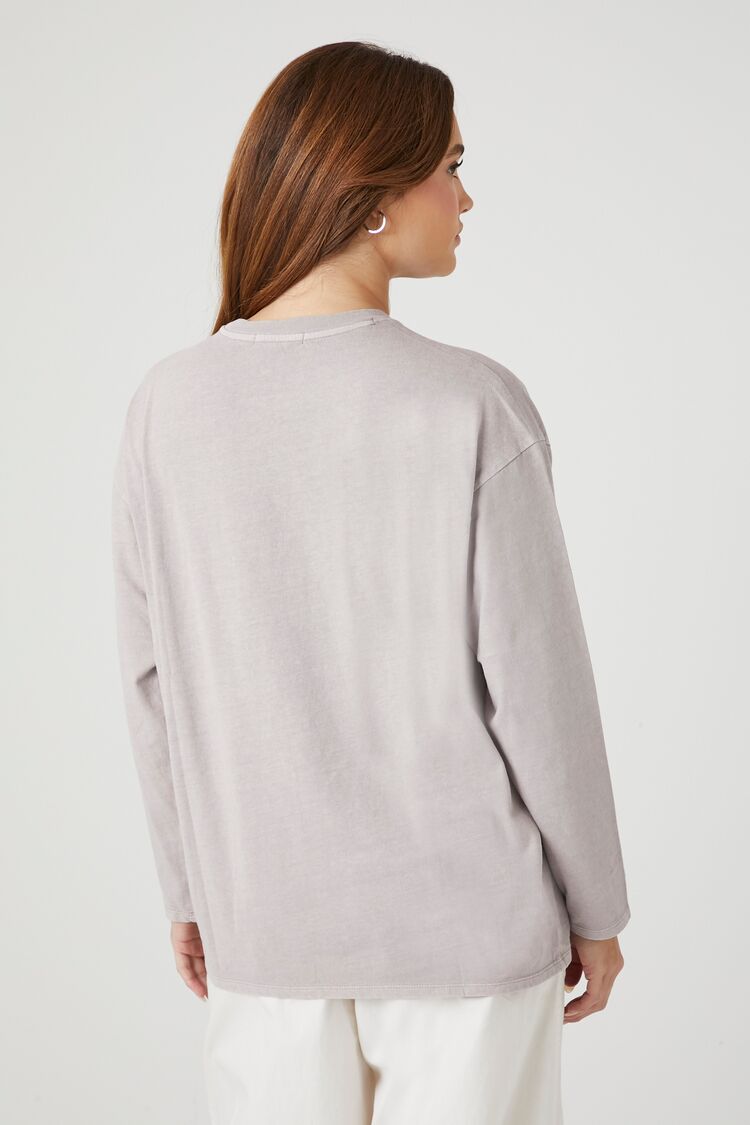  Forever 21 Oversized Drop-Sleeve Top - beige - Bonton
