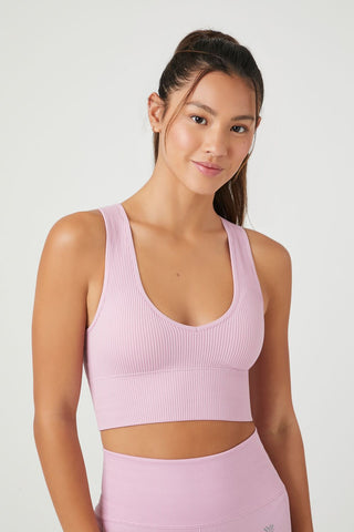 Seamless Scoop-Neck Sports Bra