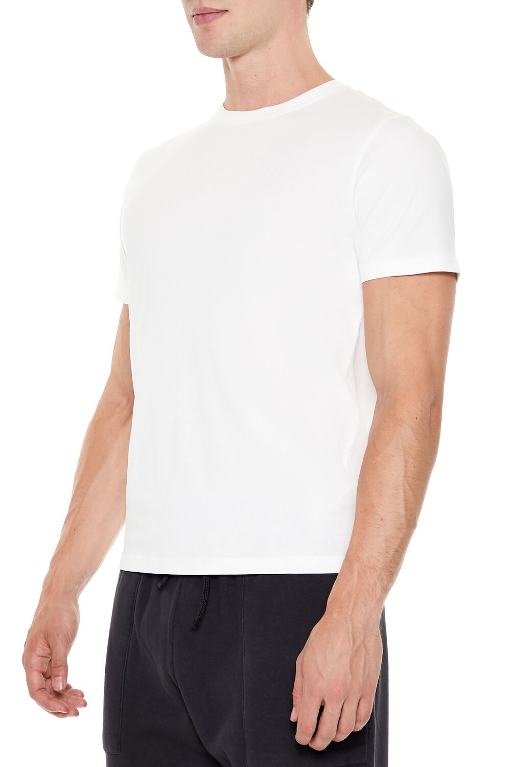  Forever 21 Cotton Crew Tee - black - Bonton