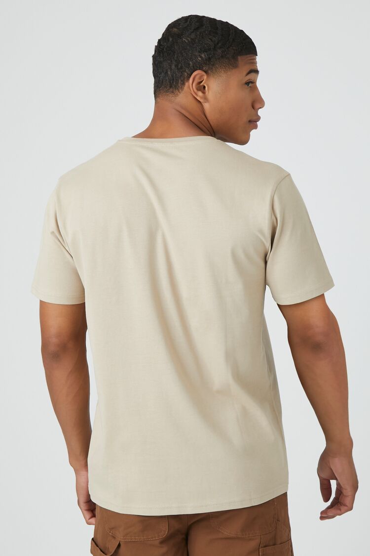  Forever 21 Basic Cotton Crew Tee - taupe - Bonton