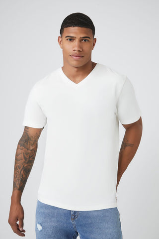 Basic Cotton V-Neck Tee