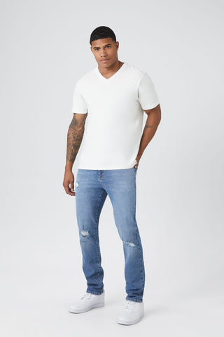 Basic Cotton V-Neck Tee