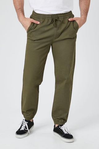Twill Drawstring Joggers