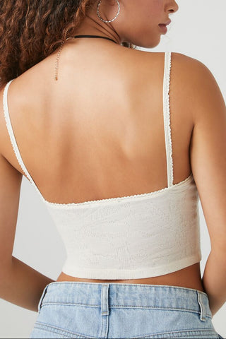 Cropped Rib-Knit Cami