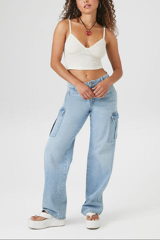 Cropped Rib-Knit Cami