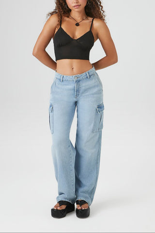 Cropped Rib-Knit Cami