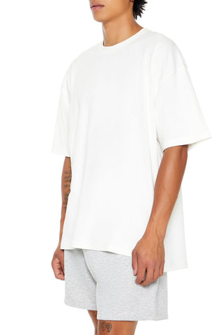 Cotton Crew High-Low Hem Tee