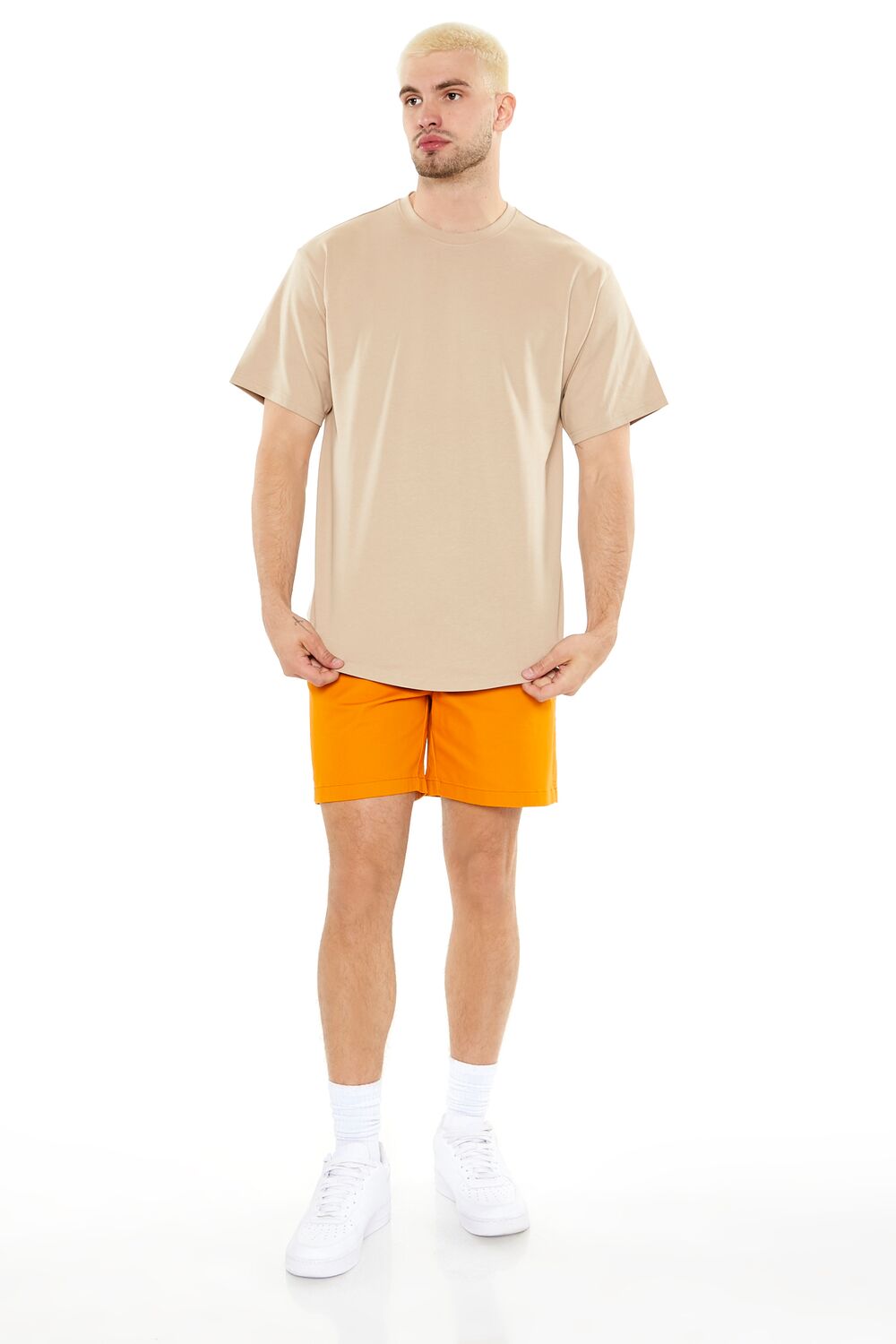  Forever 21 Scoop Cotton Crew Tee - black - Bonton