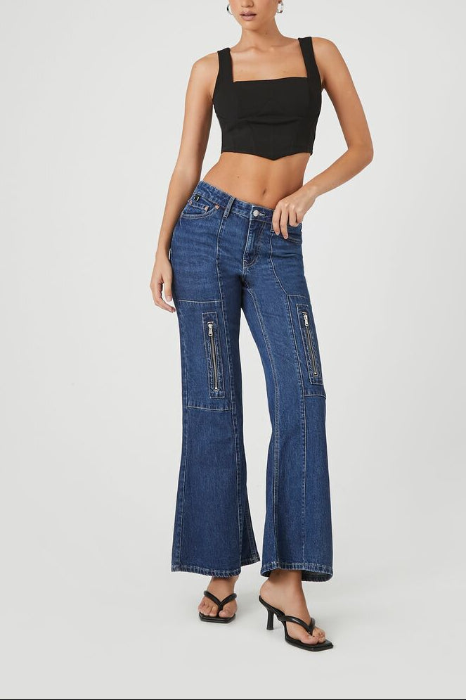  Forever 21 Corset Crop Top - white - Bonton