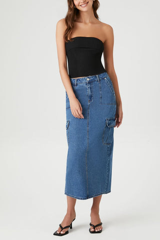 Ribbed Knit Tube Top