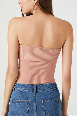 Ribbed Knit Tube Top