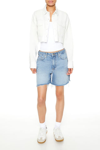 Cropped Corduroy Shirt