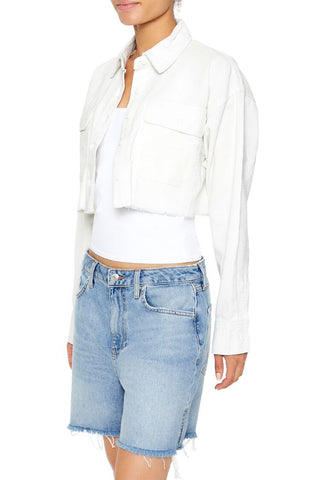 Cropped Corduroy Shirt