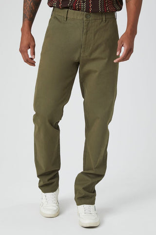 Twill Mid-Rise Slim-Fit Pants