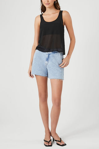 Chiffon Scoop Tank Top