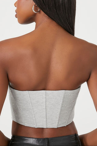 Cropped Corset Tube Top