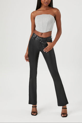 Cropped Corset Tube Top