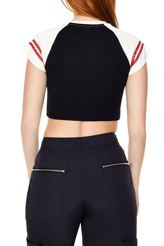 Raglan Harvard Graphic Baby Tee