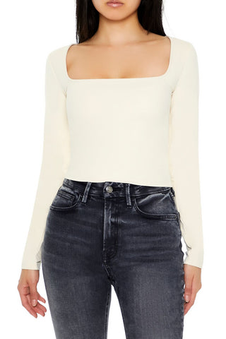 Sculpt Shape Square-Neck Top