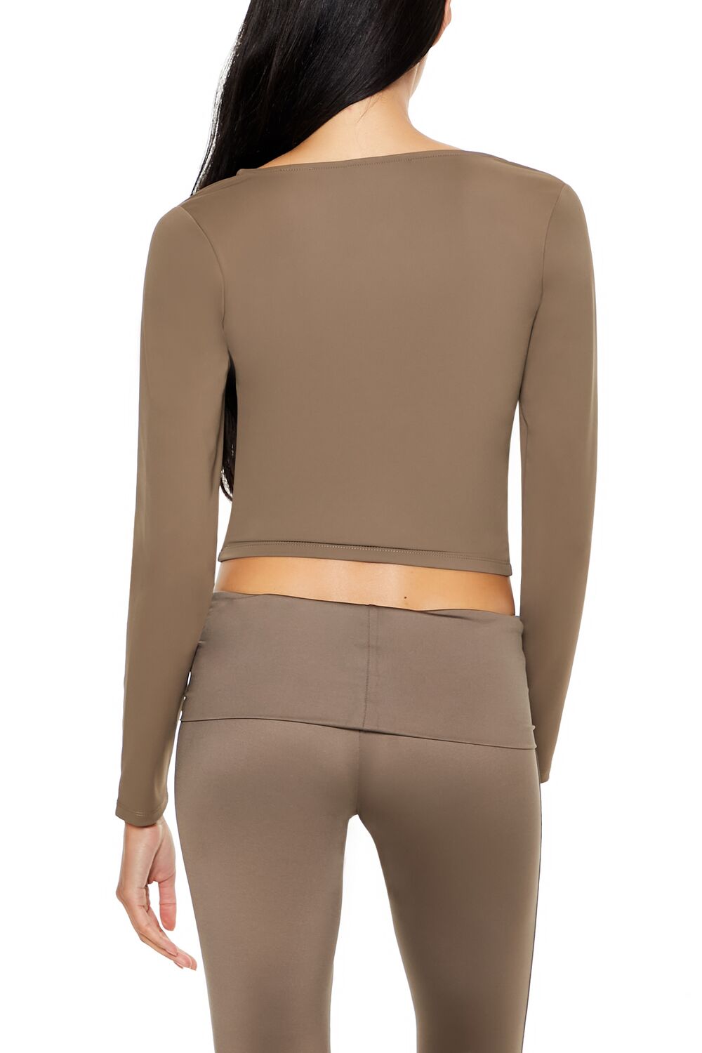  Forever 21 Sculpt Shape Square-Neck Top - cream - Bonton