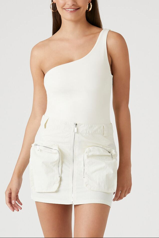  Forever 21 Cargo Mini Skirt - black - Bonton