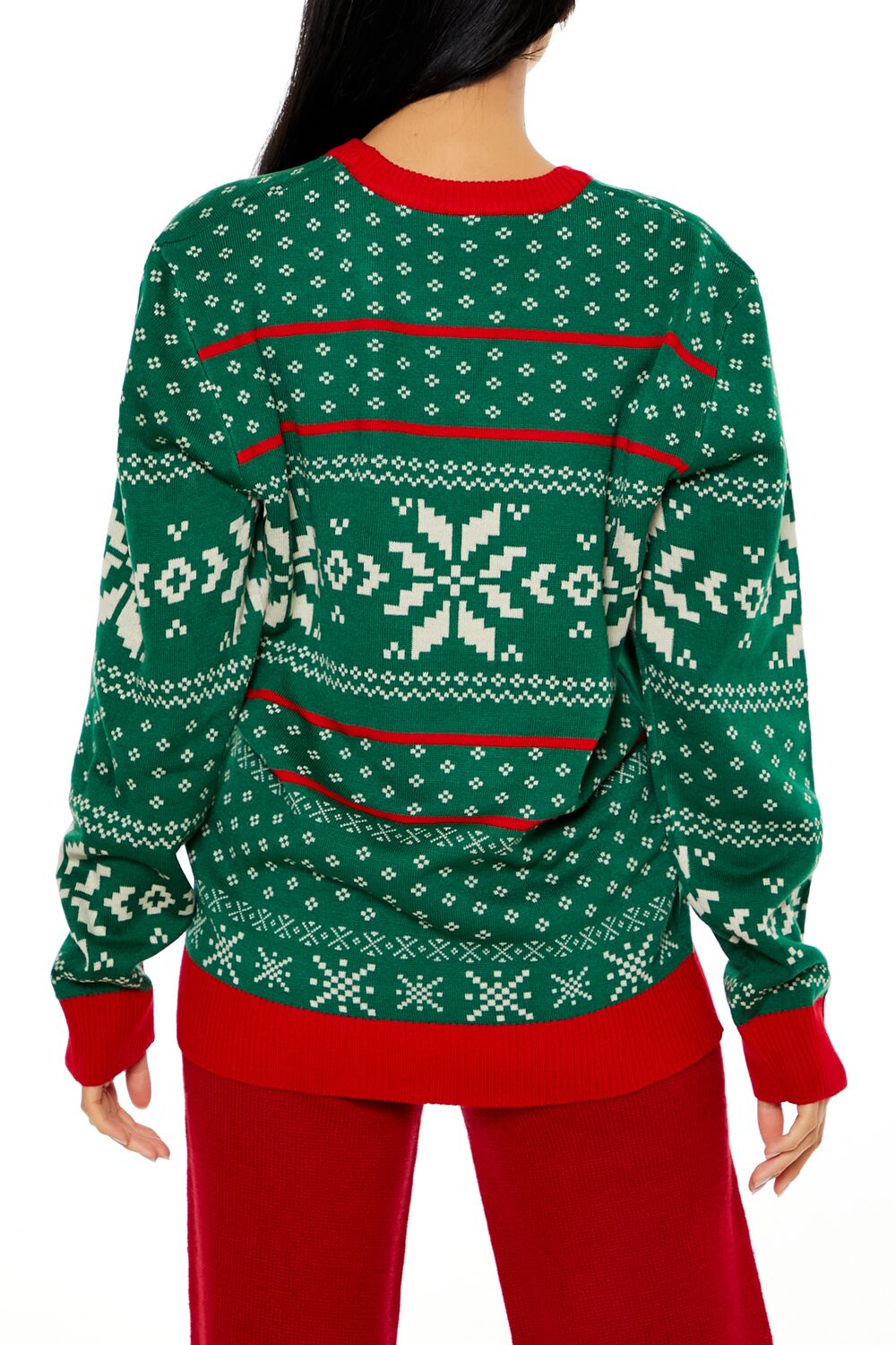  Forever 21 Son of a Nutcracker Elf Christmas Sweater - green multi - Bonton