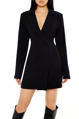 Double-Breasted Blazer Dress