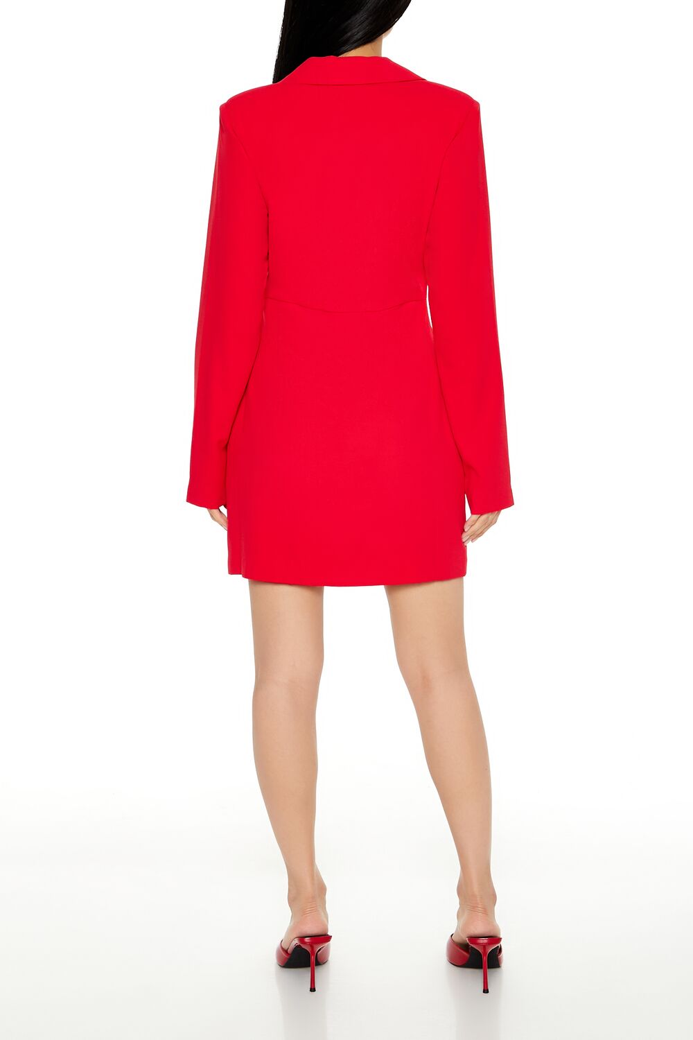  Forever 21 Double-Breasted Blazer Dress - black-swatch - Bonton