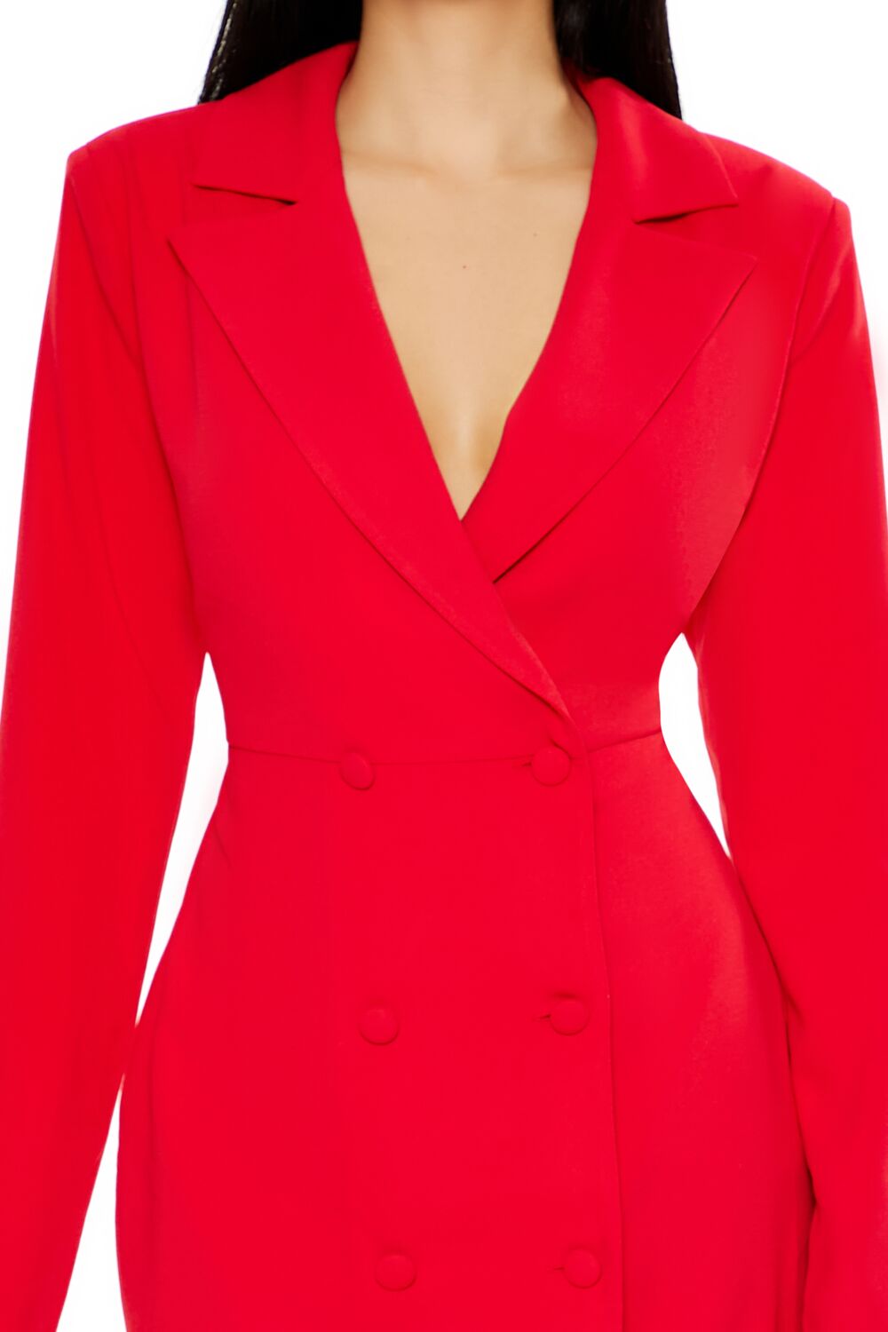  Forever 21 Double-Breasted Blazer Dress - black-swatch - Bonton