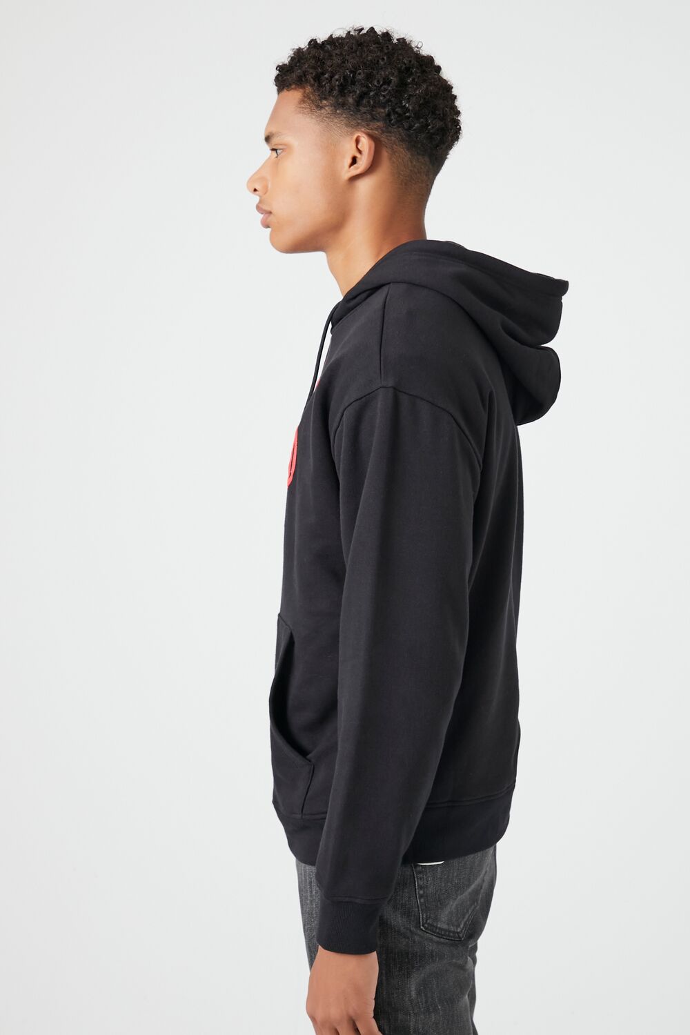  Forever 21 Feliz Navidad Graphic Hoodie - black multi - Bonton