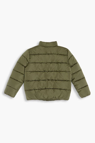 Girls Funnel Neck Puffer Jacket (Kids)