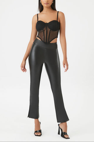 Mesh Cropped Bustier Cami