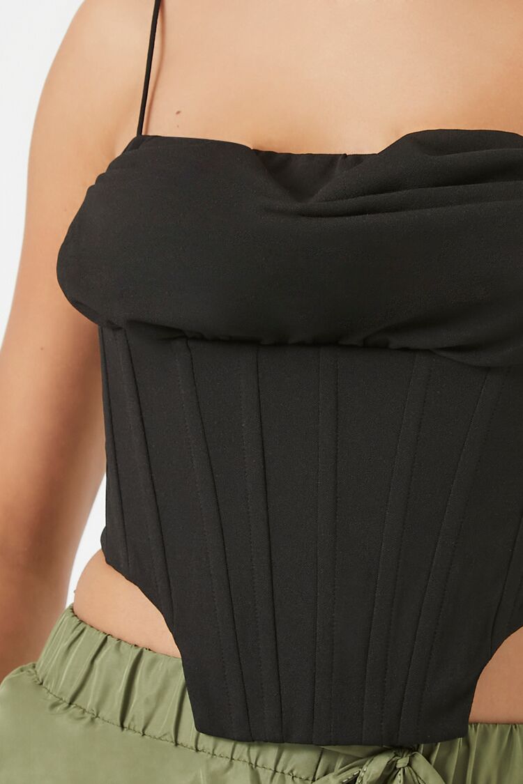  Forever 21 Corset Cropped Cami - black - Bonton