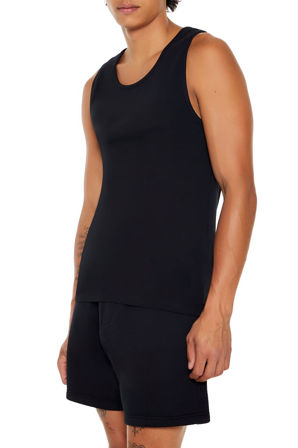  Forever 21 Ribbed Knit Tank Top - white - Bonton