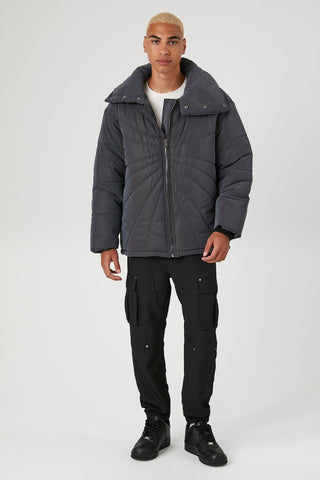 Reflective Quilted Puffer Jacket