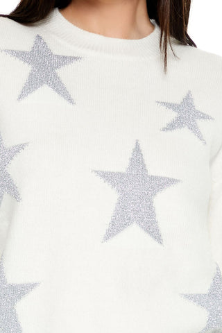Star Print Sweater