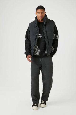 Unisex Funnel Neck Puffer Vest