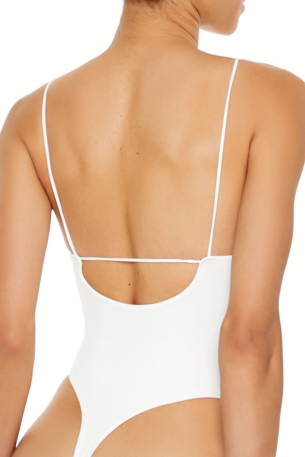  Forever 21 Seamless Cami Lingerie Bodysuit - black - Bonton