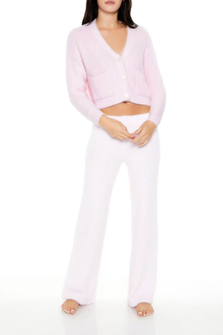 Fuzzy Cardigan Sweater