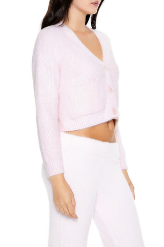 Fuzzy Cardigan Sweater
